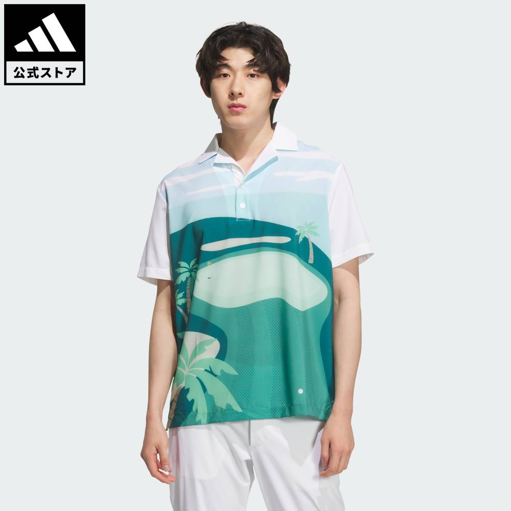 adidas ポロシャツ BOGEY BOYS ストライプポロ「adidas Golf