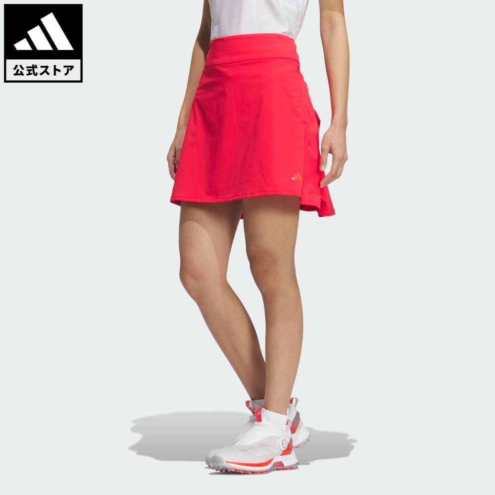 【公式】アディダス adidas 返品可 ゴルフ 【ゴルフ】アディゼロ 撥水 バックプリーツ スカート パフォーマンス レディース ウェア・服 スカート 赤 レッド JG1355