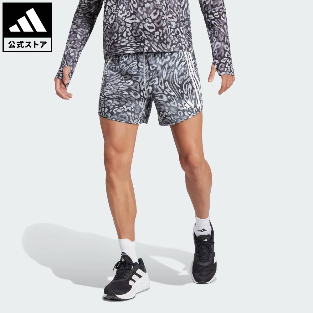 アディダス　オウン ザ ラン スリーストライプス 2-in-1ショーツ　2枚組 アディダス オウン ザ ラン スリーストライプス 2-in-1ショーツ
