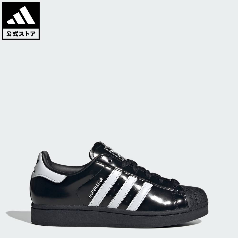 【公式】アディダス adidas 返品可 ライフスタイル スーパースターII / Superstar II オリジナルス レディース シューズ・靴 スニーカー 黒 ブラック JH7756 ローカット画像