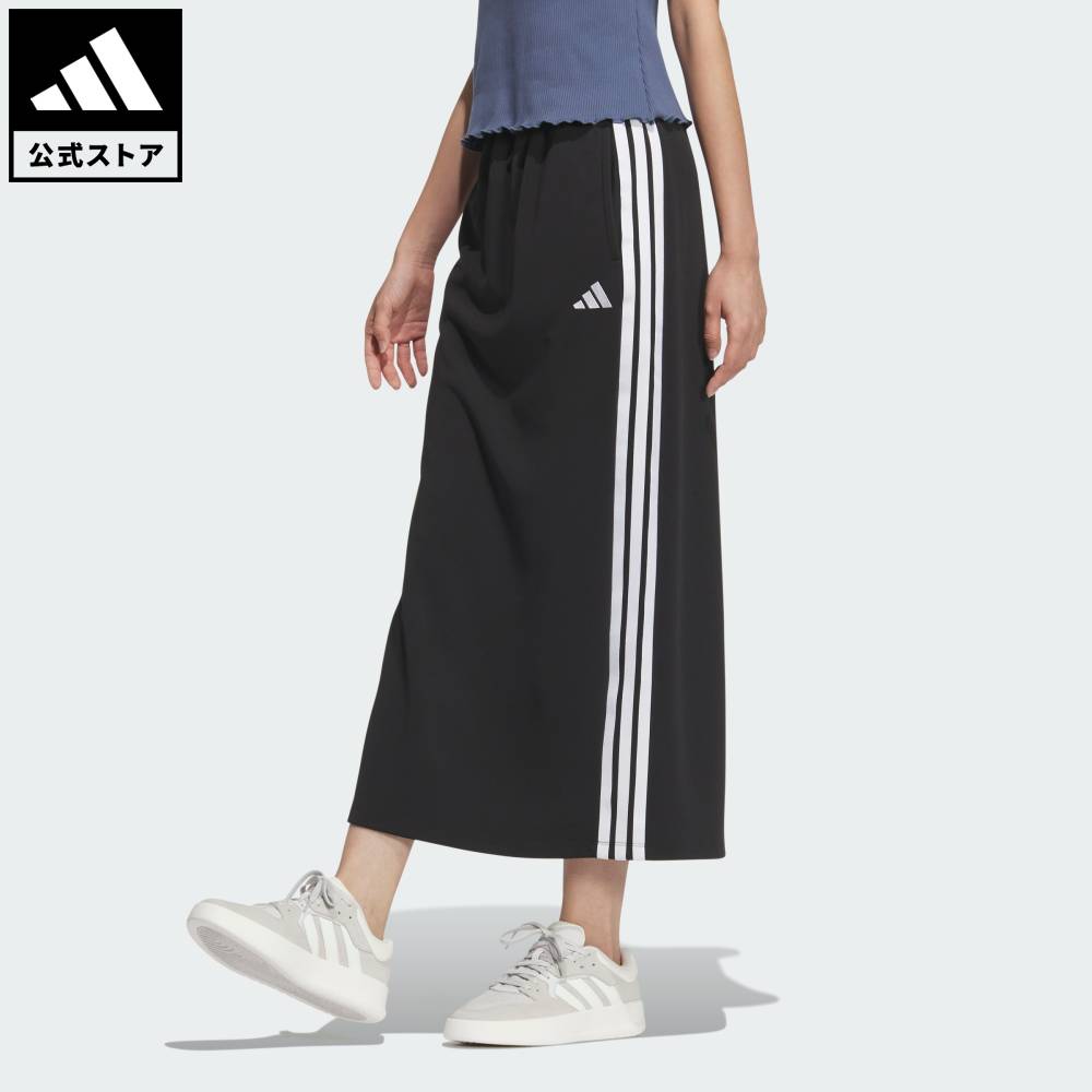 【Adidas】★24SS★3S ミディ スカート adidas スカート アディカラー スリーストライプス ミニスカート