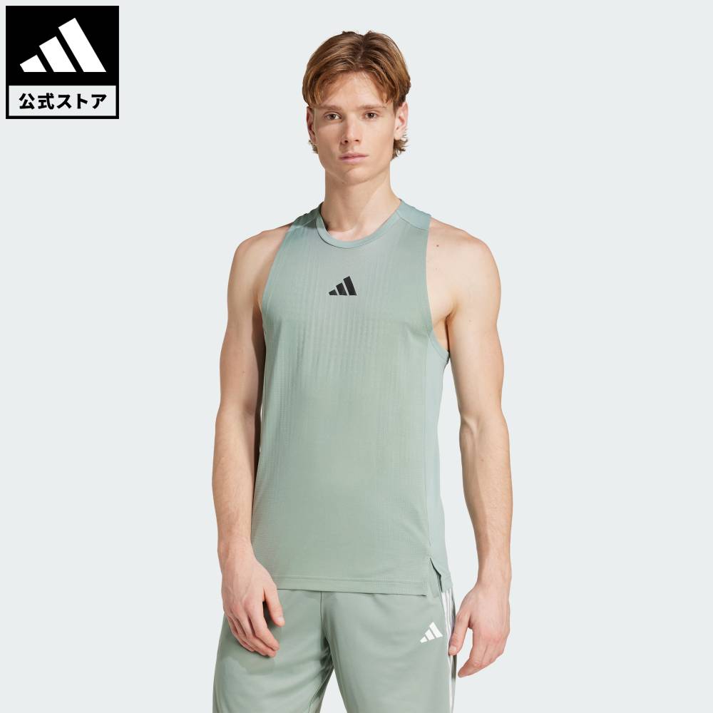 アディダス ノースリーブTシャツ - グリーン | アディダス ジャパン