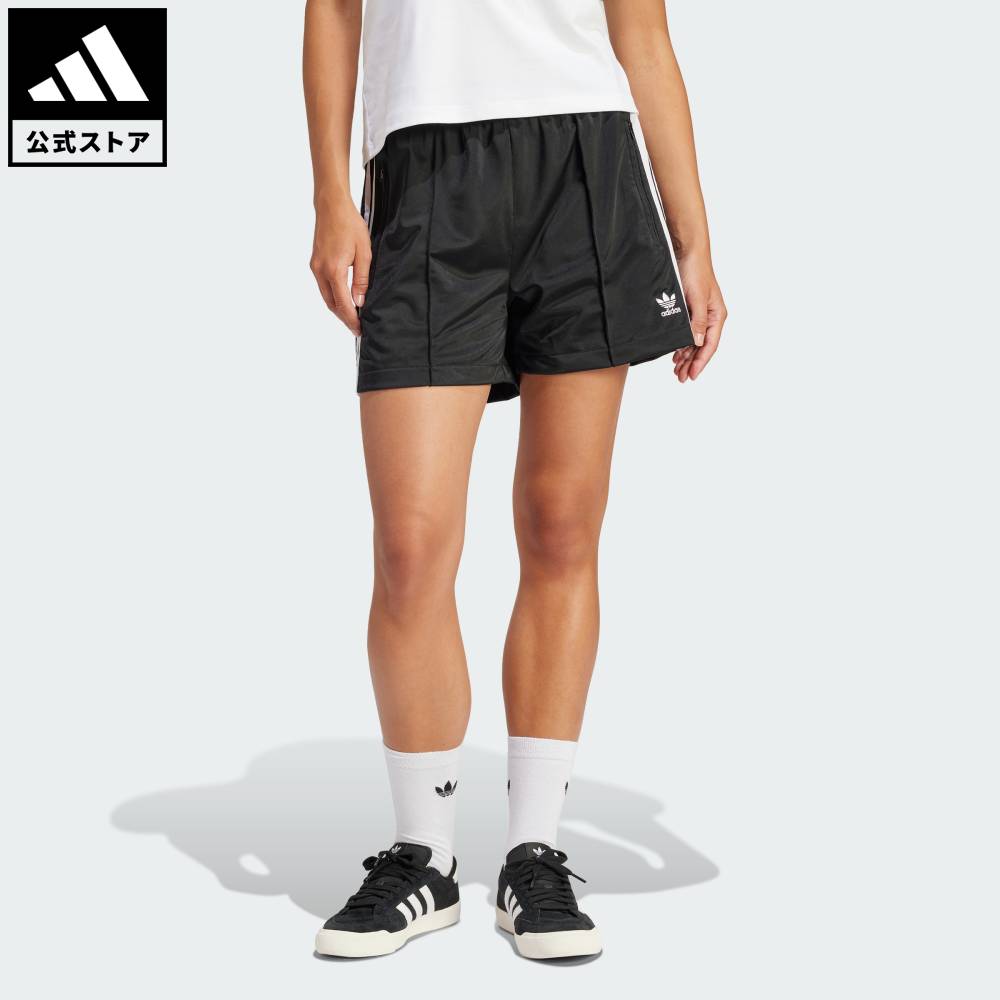 adidas ショートパンツ　レース　トリム　スリーストライプ　ショーツ　黒 レース トリム スリーストライプス ショーツ ショートパンツ