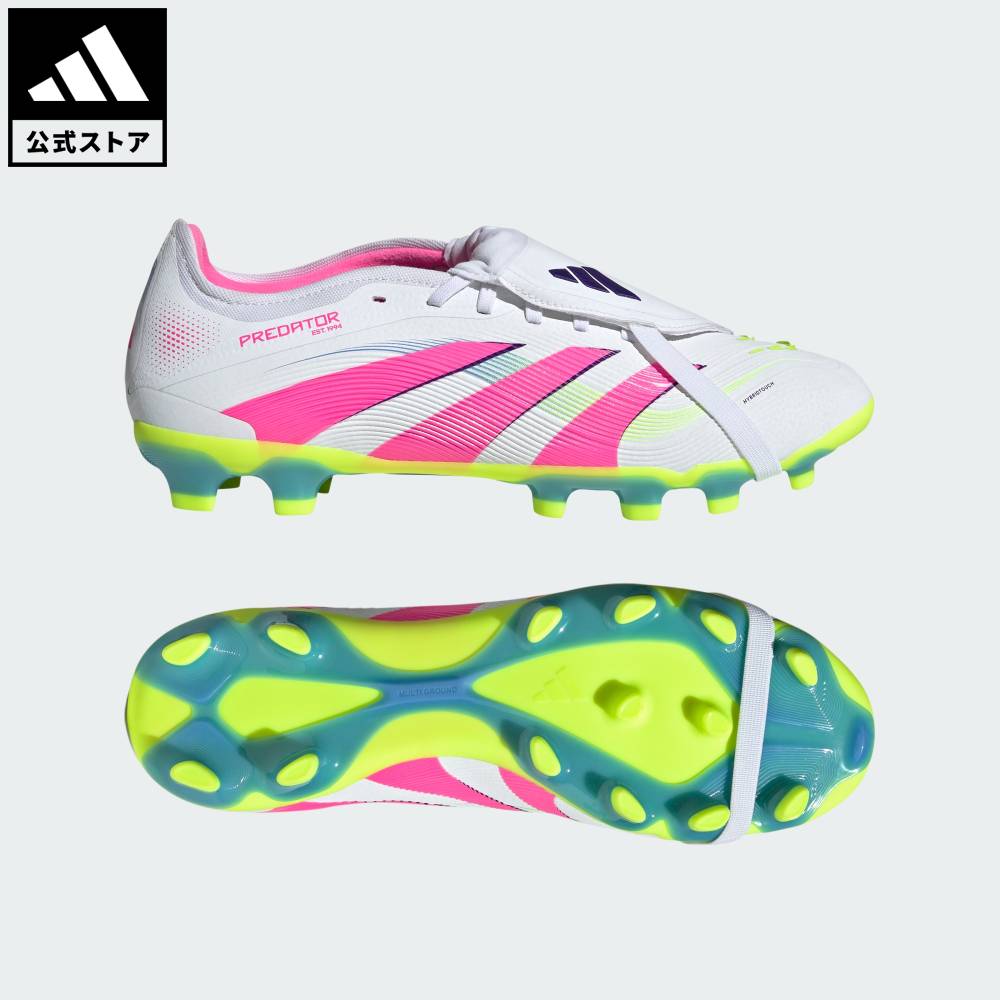 【公式】アディダス adidas 返品可 サッカー プレデター PRO フォールディングタン FG/MG / 天然芝・土・人工芝用 / Predator Pro Fold-Over Tongue FG/MG パフォーマンス ユニセックス シューズ・靴 スパイク 白 ホワイト JR0444 サッカースパイク画像