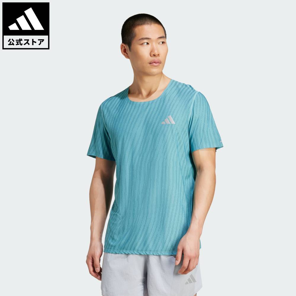 アディダス アディゼロ ランニング 半袖Tシャツ - ブラック