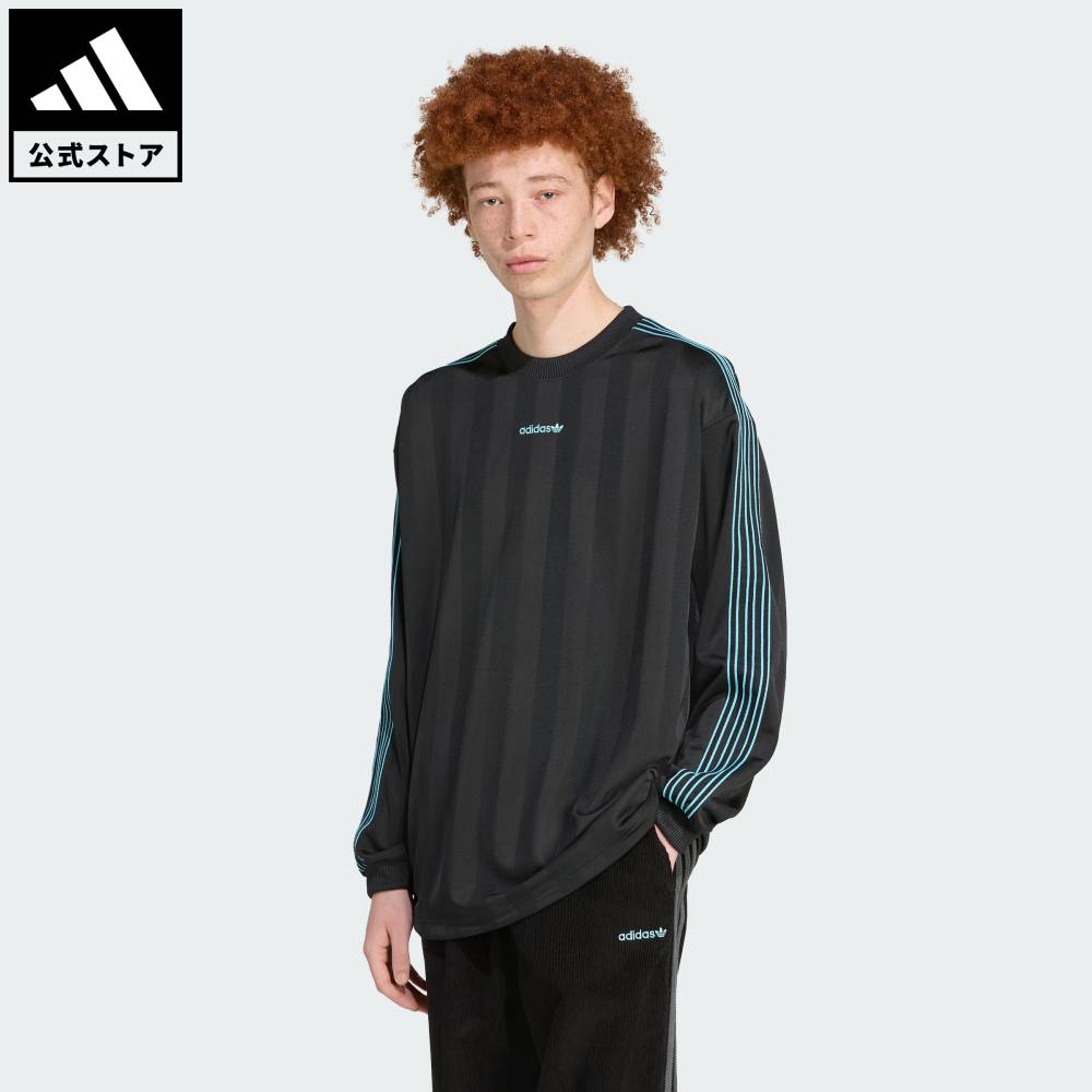 【30％OFFクーポン対象 04/04 20:00～04/10 23:59】 【公式】アディダス adidas 返品可 ライフスタイル 長袖ジャージ オリジナルス メンズ ウェア・服 ユニフォーム 黒 ブラック JX3099 【PT】 7,550円