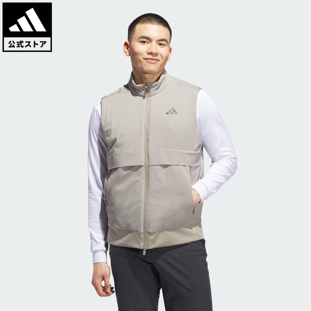 【30％OFFクーポン対象 04/04 20:00～04/10 23:59】 【公式】アディダス adidas 返品可 ゴルフ 【ゴルフ】アルティメット365 ツアー フロストガード フルジップ ベスト パフォーマンス メンズ ウェア・服 ベスト ベージュ JM2145 【PT】