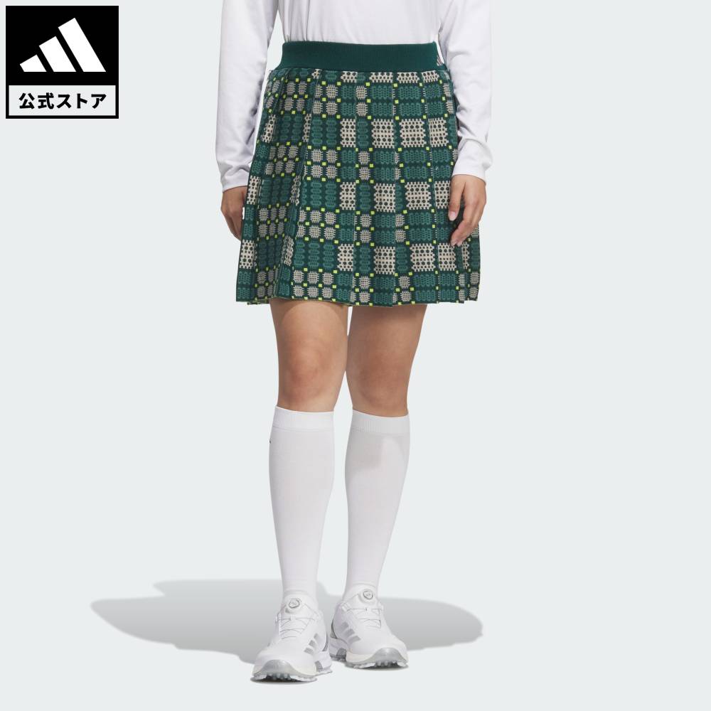 【30％OFFクーポン対象 04/04 20:00～04/10 23:59】 【公式】アディダス adidas 返品可 ゴルフ 【ゴルフ】フルファッション プリーツスカート_45 パフォーマンス レディース ウェア・服 スカート 緑 グリーン JM2980 【PT】