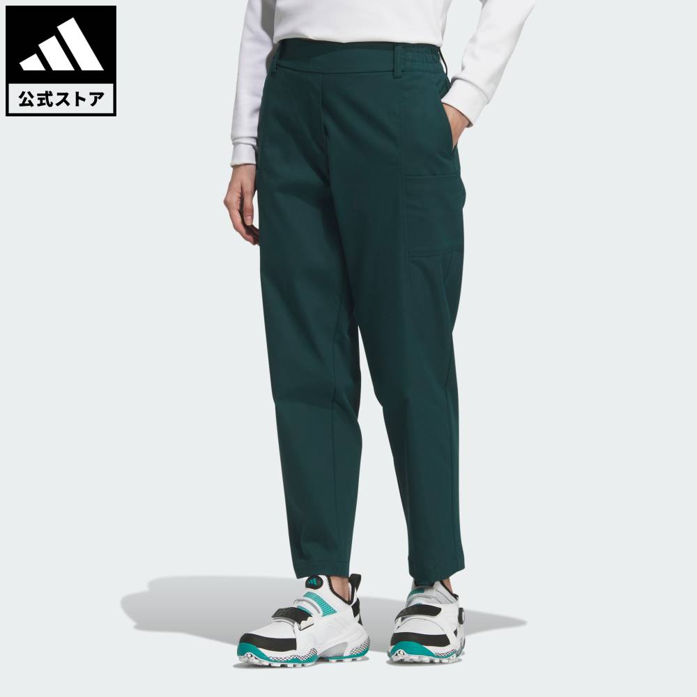 【50%OFFクーポン対象 07/15 0:00~07/26 1:59】 【公式】アディダス adidas 返品可 ゴルフ 【ゴルフ】ビヨンド ザ コース EX STRETCH ツイストウィーブ アンクルカーゴパンツ パフォーマンス レディース ウェア・服 ボトムス 緑 グリーン JM9627|adidas Online Shop 店