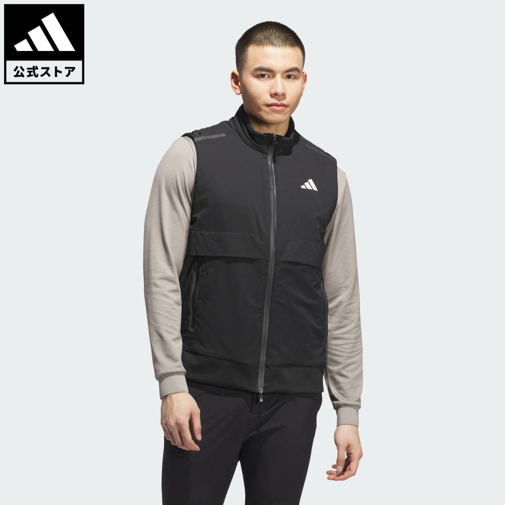 【30％OFFクーポン対象 04/04 20:00～04/10 23:59】 【公式】アディダス adidas 返品可 ゴルフ 【ゴルフ】アルティメット365 ツアー フロストガード フルジップ ベスト パフォーマンス メンズ ウェア・服 ベスト 黒 ブラック JW7213