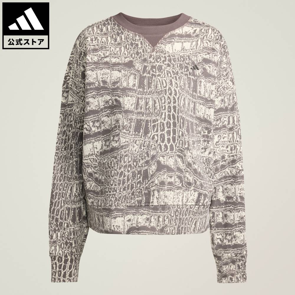 【30％OFFクーポン対象 07/15 0:00～07/26 1:59】 【公式】アディダス adidas 返品可 ライフスタイル adidas by Stella McCartney ルーズスウェットシャツ プリント アディダス バイ ステラマッカートニー レディース ウェア・服 スウェット（トレーナー） ベージュ JW4648｜adidas Online Shop 店