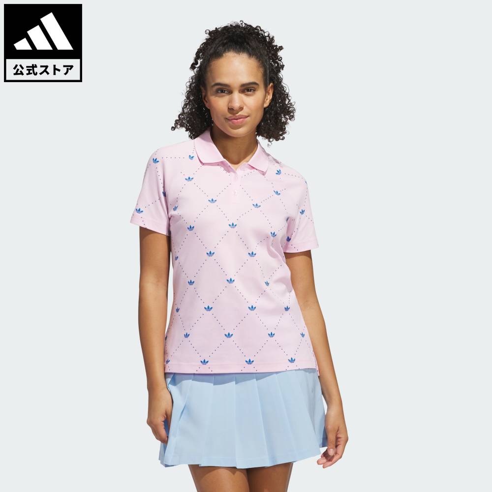 【公式】アディダス adidas 返品可 ゴルフ 【オリジナルスゴルフ】モノグラム 半袖シャツ オリジナルス レディース ウェア・服 ポロシャツ ピンク JM5831