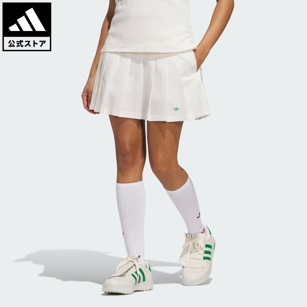 【公式】アディダス adidas 返品可 ゴルフ 【オリジナルスゴルフ】プルオン プリーツスカート オリジナルス レディース ウェア・服 スカート 白 ホワイト JC6769