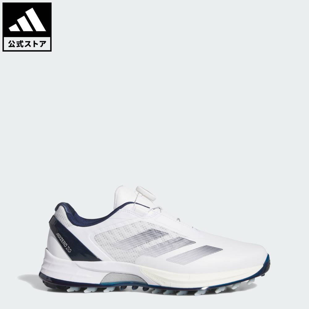 【ポイント10倍 04/14 20:00～04/20 23:59】 【公式】アディダス adidas 返品可 ゴルフ 【ゴルフ】アディゼロ ZG ロウ ボア スパイクレス / Adizero ZG Lo Boa Spikeless パフォーマンス メンズ シューズ・靴 スニーカー 白 ホワイト JS1767 【PT】