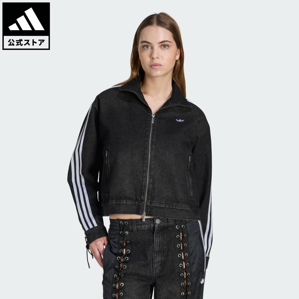 【公式】アディダス adidas 返品可 ライフスタイル アディルナ デニム レーシング FB ジャケット オリジナルス ユニセックス ウェア・服 ジャケット 黒 ブラック KS1394