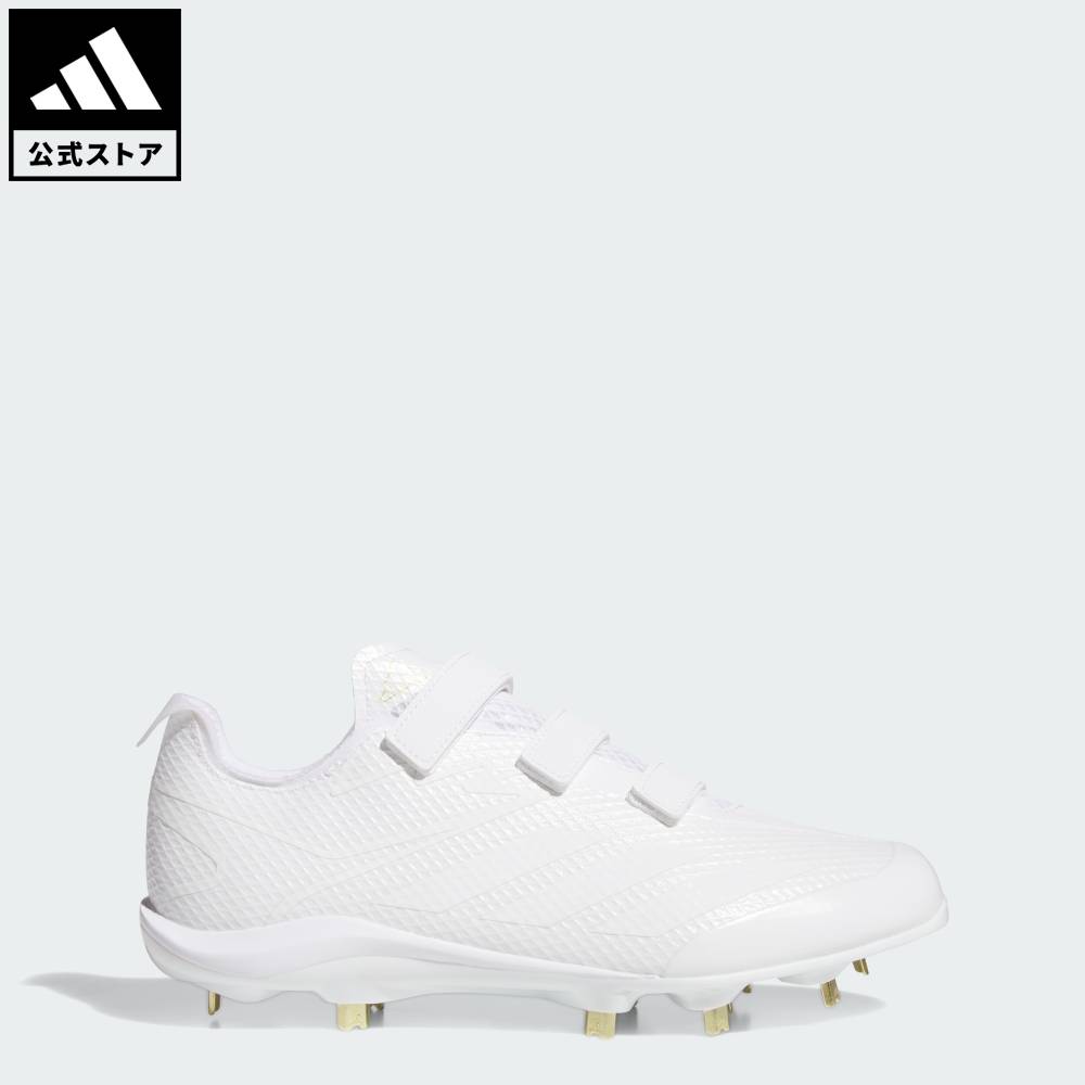 【公式】アディダス adidas 返品可 野球・ベースボール アディゼロ エレクトリック JP フック&ループストラップ / Adizero Electric JP パフォーマンス メンズ シューズ・靴 スニーカー 白 ホワイト JS2166