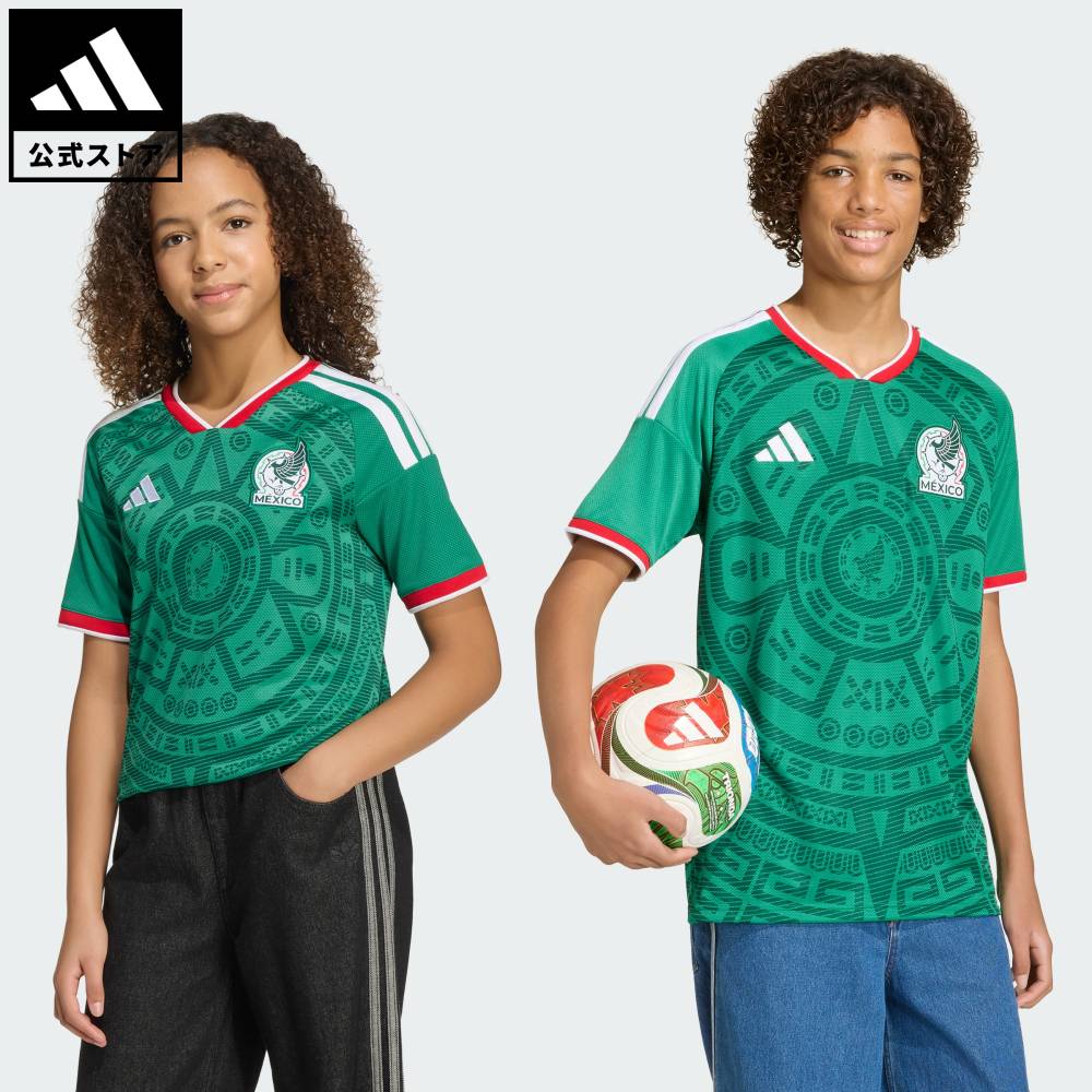 【公式】アディダス  返品可 サッカー キッズ メキシコ代表 26 ホーム レプリカ ユニフォーム パフォーマンス キッズ／子供用 ウェア・服 ユニフォーム 緑 グリーン KA6063