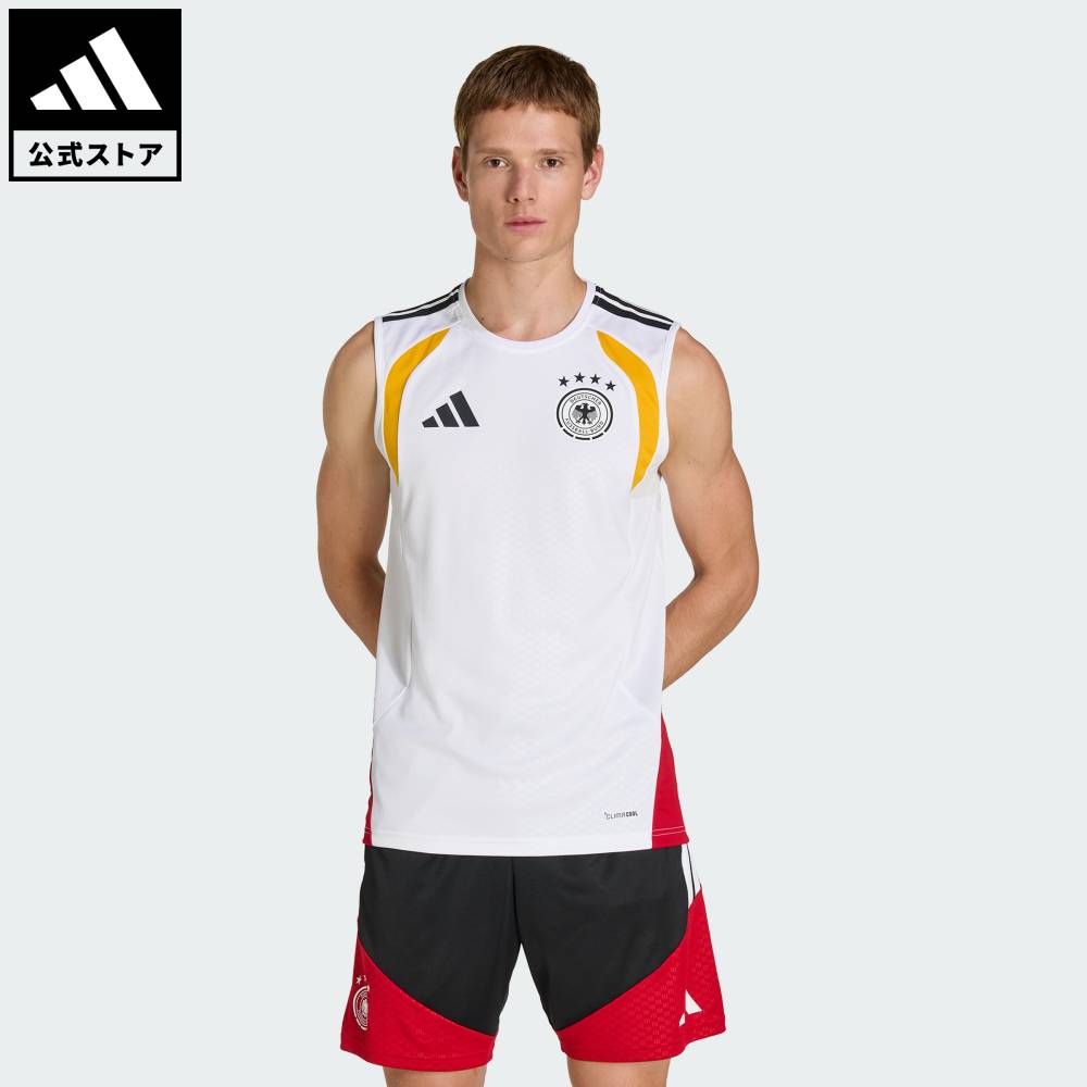 【公式】アディダス adidas 返品可 サッカー ドイツ代表 26 ティロ ノースリーブ ジャージー パフォーマンス メンズ ウェア・服 ユニフォーム 白 ホワイト KB4494
