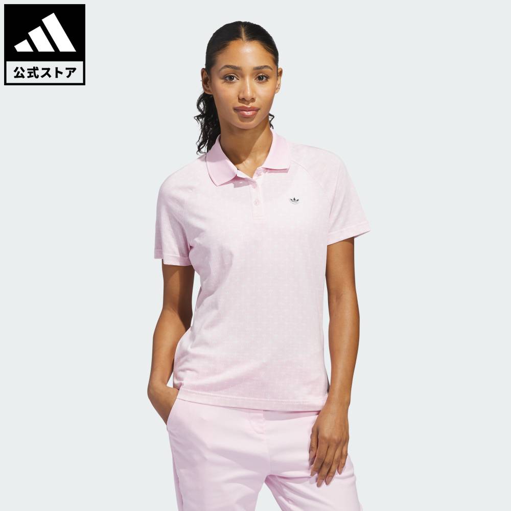 【ポイント10倍 07/15 00:00～07/26 01:59】 【公式】アディダス adidas 返品可 ゴルフ オリジナルス オールオーバー トレフォイル ポロシャツ パフォーマンス レディース ウェア・服 ポロシャツ ピンク KE7776 【PTU】｜adidas Online Shop 店