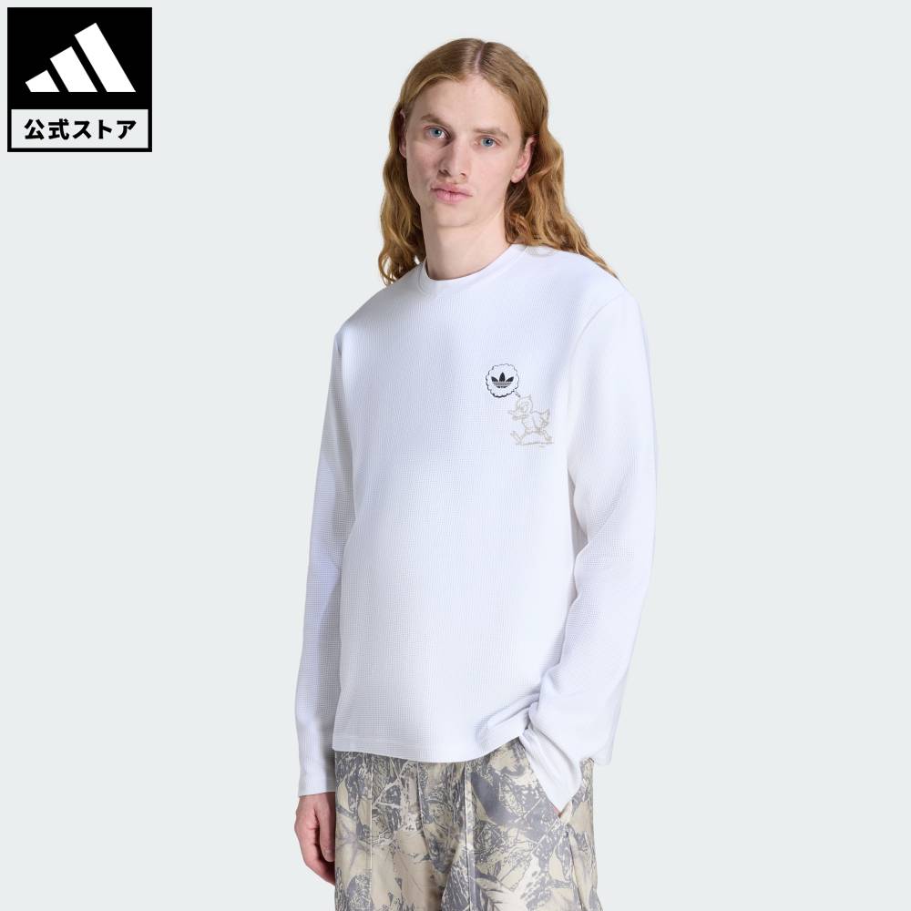 【公式】アディダス adidas 返品可 ライフスタイル オリジナルズ ワッフル ワークウェア 長袖シャツ オリジナルス メンズ ウェア・服 ベスト 白 ホワイト KG6440 6,930円