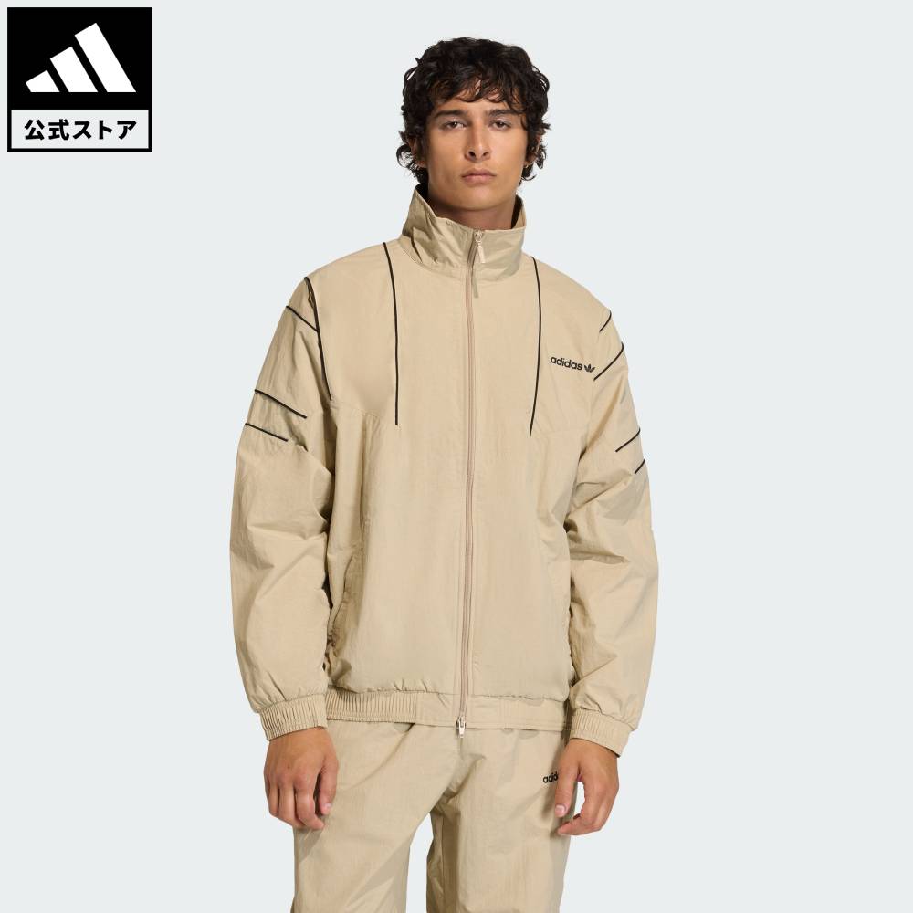 【ポイント20倍 07/15 00:00~07/26 01:59】 【公式】アディダス adidas 返品可 ライフスタイル カットライン トラックトップ オリジナルス メンズ ウェア・服 ジャージ ベージュ KE0095 【PTU】|adidas Online Shop 店