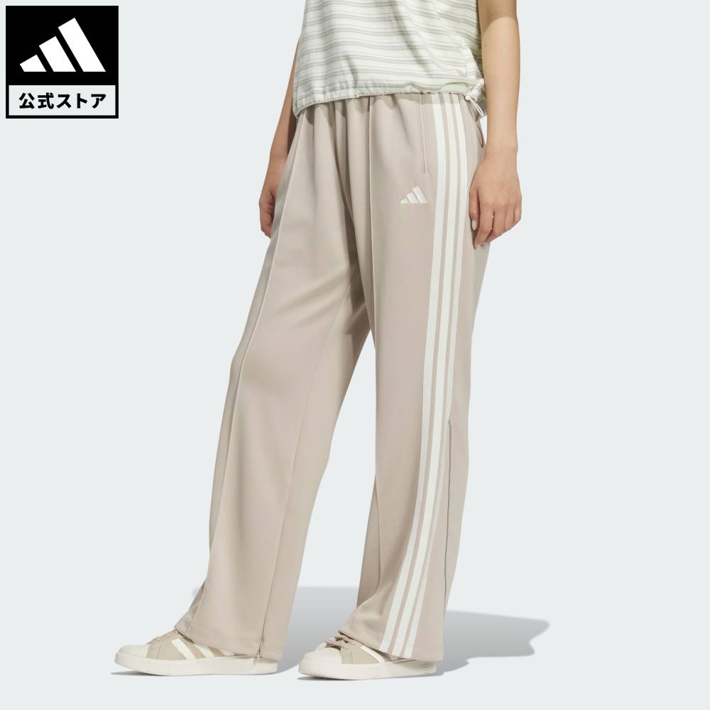 【ポイント20倍 04/14 20:00～04/20 23:59】 【公式】アディダス adidas 返品可 ライフスタイル STSV トラック パンツ スポーツウェア レディース ウェア・服 ボトムス ベージュ KF8285 【PT】