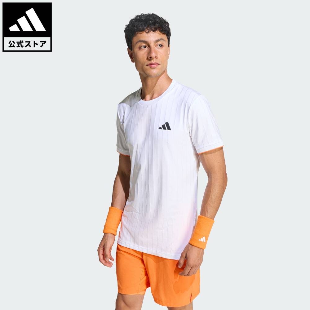 【公式】アディダス adidas 返品可 テニス テニス プロ クライマクール フリーリフト 半袖Tシャツ パフォーマンス メンズ ウェア・服 Tシャツ 白 ホワイト KG6054