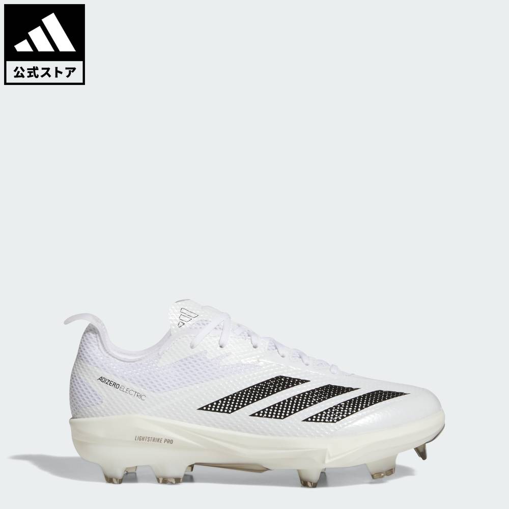 【公式】アディダス adidas 返品可 野球・ベースボール アディゼロ エレクトリック 2.0 TPUクリート パフォーマンス メンズ シューズ・靴 スニーカー 白 ホワイト JI1490