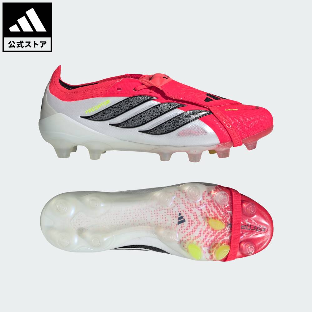 【公式】アディダス adidas 返品可 サッカー プレデター ELITE フォールディングシュータン HG/AG / 土・人工芝用 / PREDATOR ELITE Fold-Over Tongue Hard Ground Football Boots パフォーマンス ユニセックス シューズ・靴 スパイク 赤 レッド JR5896