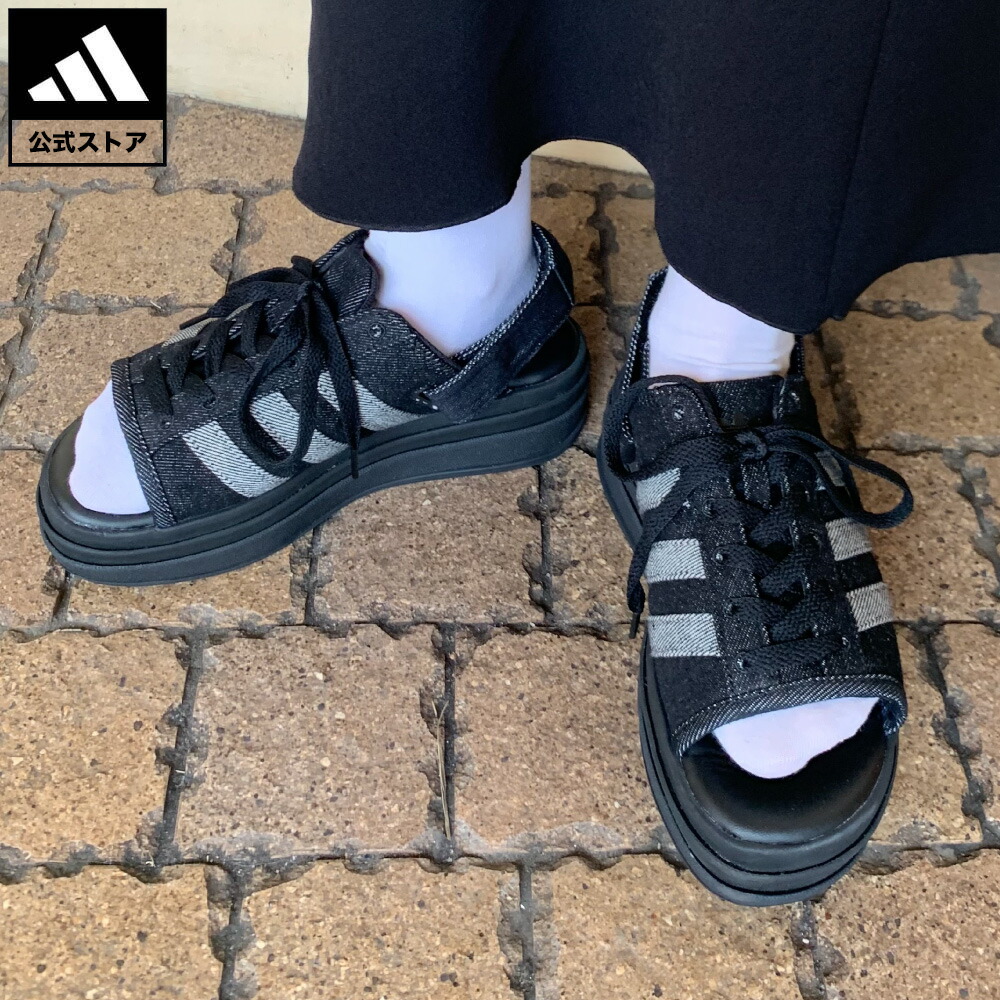 【公式】アディダス adidas 返品可 ソーシャルギフト対象 ライフスタイル ガゼル ボールド サンダル / GAZELLE BOLD SANDALS オリジナルス ユニセックス シューズ・靴 サンダル 黒 ブラック KI0007|adidas Online Shop 店