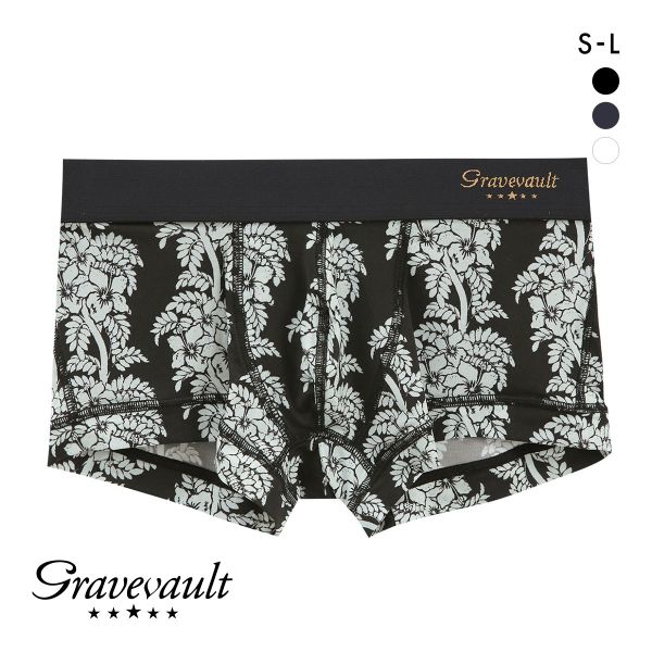 グレイブボールト aloha ローライズ ボクサーパンツ SML メンズ 前閉じ 日本製 Gravevault 国産 ADIEU 全3色 S-L|詳細画像