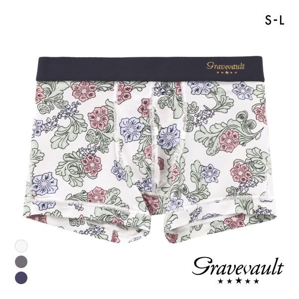 グレイブボールト Impatients ショート ボクサーパンツ SML メンズ 前閉じ 日本製 Gravevault 国産 ADIEU 全3色 S-L