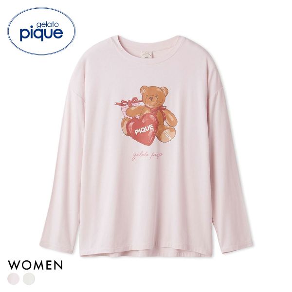 楽天市場】ジェラートピケ レディース HOLIDAY ベアケーキ柄 プル