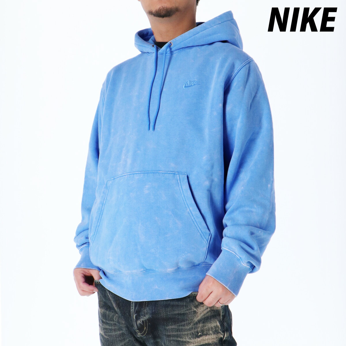 ナイキ パーカー ブランド メンズ スウェット フード付き フーディ 裏起毛 クラブ プルオーバー NIKE スウェットパーカー IQ1219 青 ブルー 3ds 大きいサイズ 有 スポーツウェア トレーニングウェア スポーツ おしゃれ