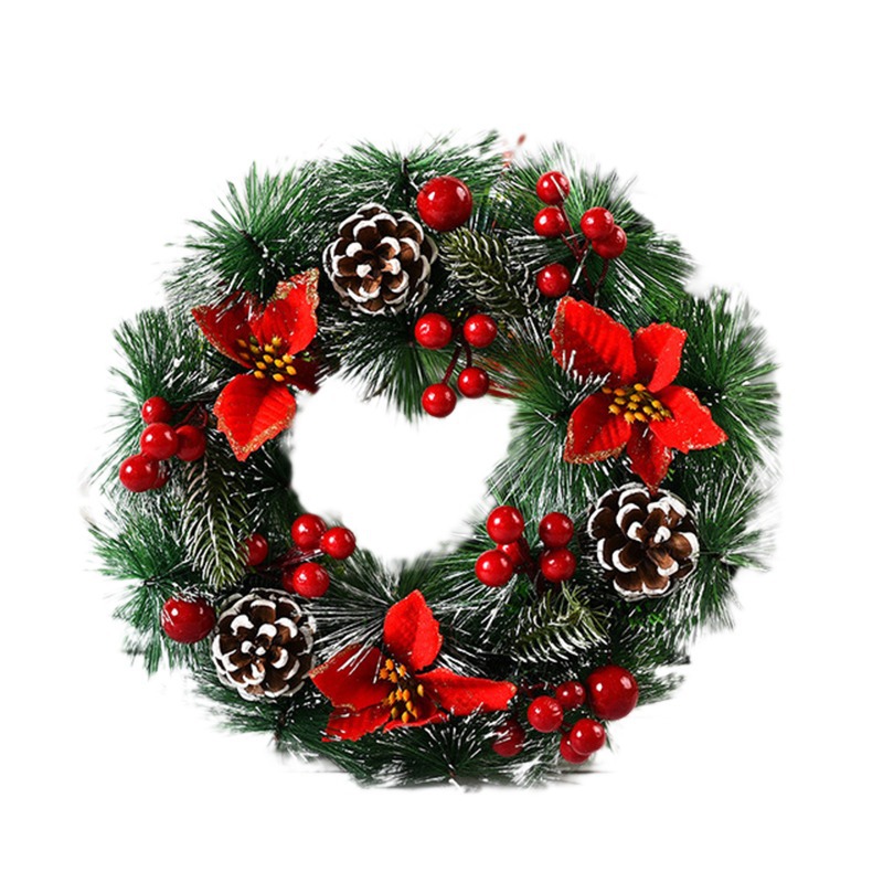 楽天市場】フェルトリーフリース リース クリスマス 玄関
