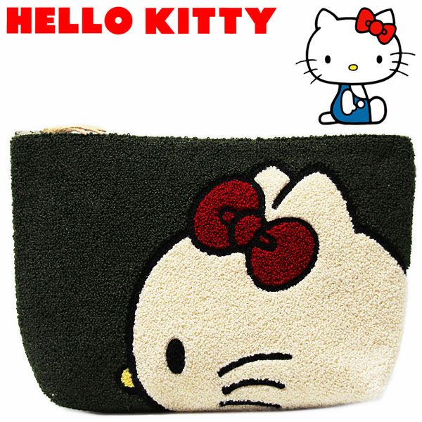 楽天市場 ハローキティ サガラ刺繍ポーチ 横顔 レディース キッズ Hello Kitty サンリオ キャラクター グッズ 小物入れ Rcp 雑貨shop アド