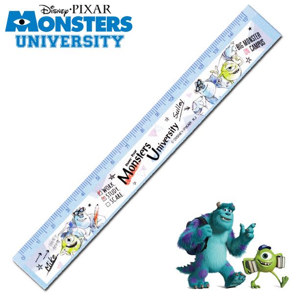 モンスターズ・ユニバーシティ スリム15cm定規 レディース キッズ Disney Pixar Monsters University ディズニー ピクサー キャラクター ステーショナリー グッズ 文房具 【RCP】画像
