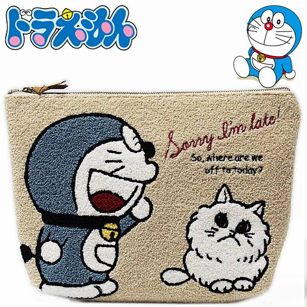 楽天市場 ドラえもん サガラ刺繍ポーチ キャット レディース キッズ I M Doraemon 藤子 F 不二雄 キャラクター グッズ 小物入れ Rcp 雑貨shop アド