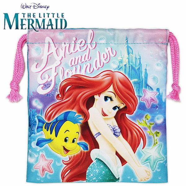リトル・マーメイド 巾着S キッズ 小物入れ画像