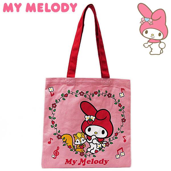 楽天市場】マイメロディ 巾着トートバッグ 赤色 レッド