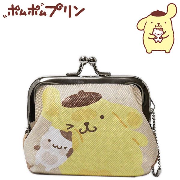 楽天市場】ポムポムプリン キャラがま がま口 財布 小銭入れ SR-0053PP