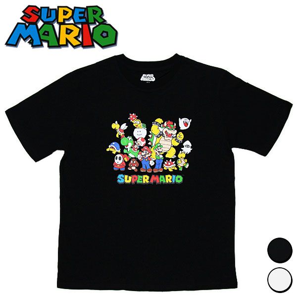 超稀少　スーパーマリオ 限定　UNISEX キャラクターTシャツ　未使用　半袖 楽天市場】スーパーマリオ 半袖Tシャツ ドット/集合 メンズ
