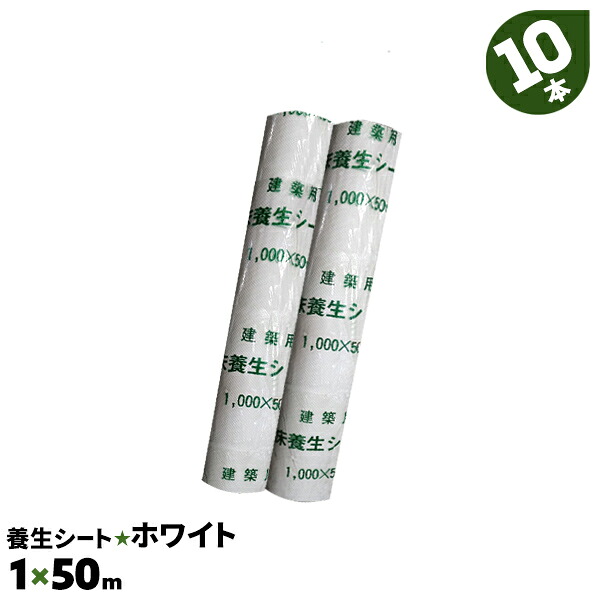 10本 1×50m ホワイト養生シート 撥水剤塗布加工 富士養生 防水紙 紙製 養生シート 白 ロール ホワイト 床養生シート エンボス 床 内装工事【送料無料】