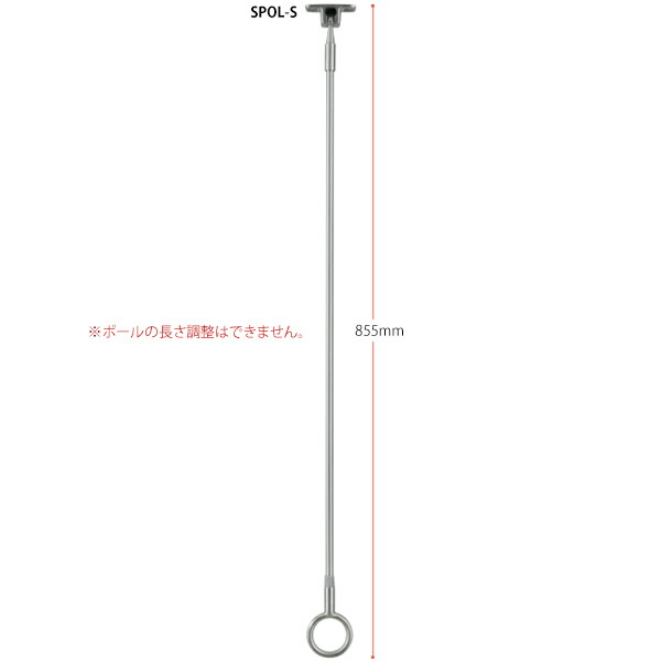 川口技研 ホスクリーン 2本 855mm SPOL-S SPO型 スポット型 傾斜天井に対応 物干し金物 軒天 百貨店 物干し金物