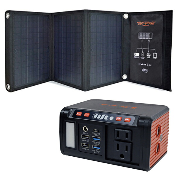 EVERBright 21W ソーラーパネル＆メガパワーバンク 大容量 蓄電池 家庭用 折り畳み式 ソーラーパワー アウトドア 停電時 災害時 発電気 送料無料 28,665円