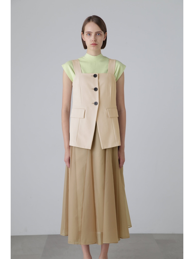 【SALE／50%OFF】◆ハイツイストWクロスワンピース ADORE アドーア ワンピース・ドレス ワンピース ベージュ ブルー【RBA_E】【送料無料】[ Fashion]