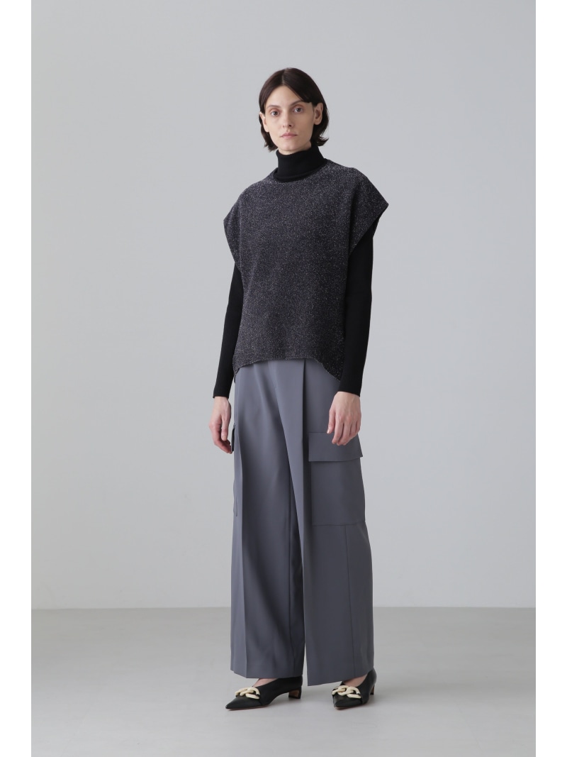 【SALE／50%OFF】シルキータッチストレッチパンツ ADORE アドーア パンツ その他のパンツ カーキグリーン ブラック【RBA_E】【送料無料】[ Fashion]