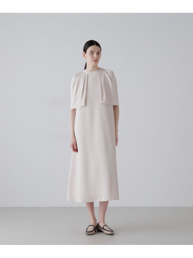 ライトジョーゼットワンピース ADORE アドーア ワンピース・ドレス ワンピース ベージュ【先行予約】*【送料無料】[ Fashion] 40,040円