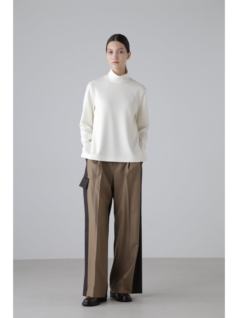 【SALE／50%OFF】◆ライトフラノストレッチパンツ ADORE アドーア パンツ その他のパンツ ブラウン ブラック【RBA_E】【送料無料】[ Fashion]｜ADORE （アドーア）