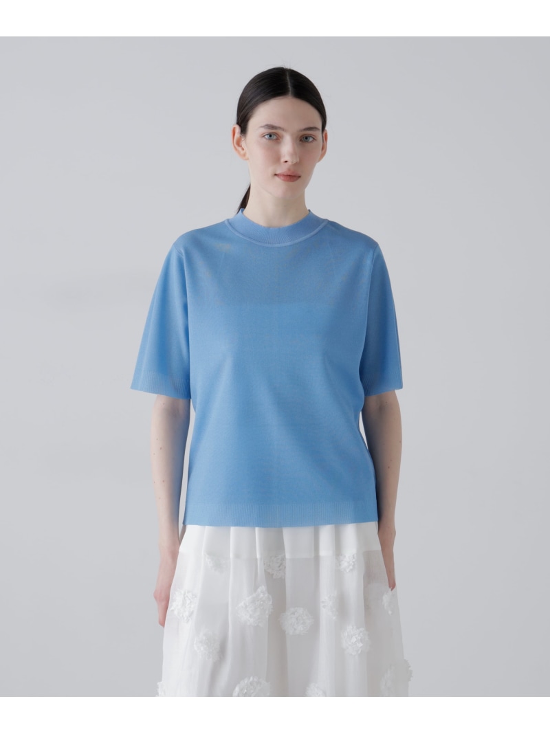 【SALE／30%OFF】◆シアーニット ADORE アドーア トップス ニット ホワイト ベージュ ブルー ピンク ブラック【RBA_E】【送料無料】[ Fashion]｜ADORE （アドーア）